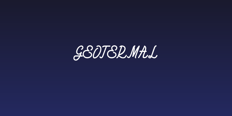 Geotermal Social Header