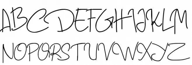 Geovana 字体 大写