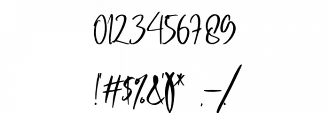 Geovanice-Regular Font OTHER CHARS