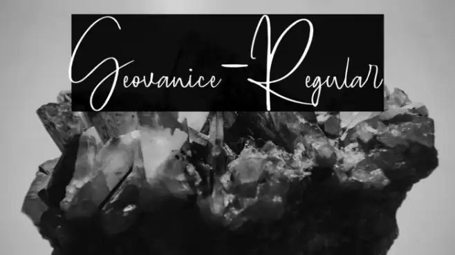 Geovanice-Regular Font examples
