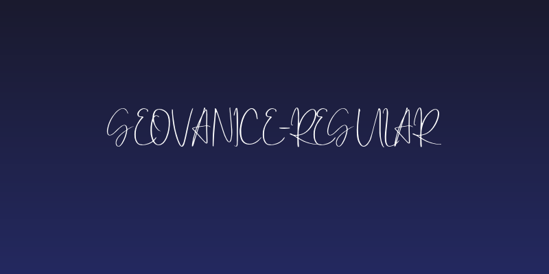 Geovanice-Regular Social Header