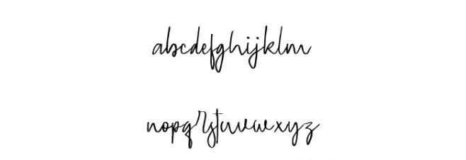 Geovanice-Regular 字体 小写