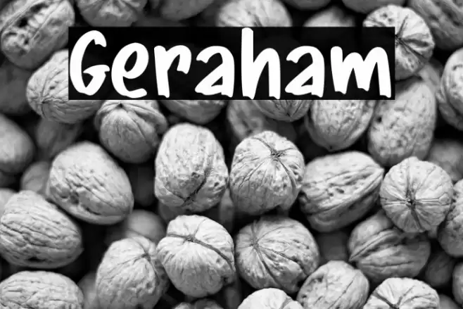 Geraham Font examples