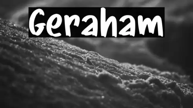 Geraham Font examples