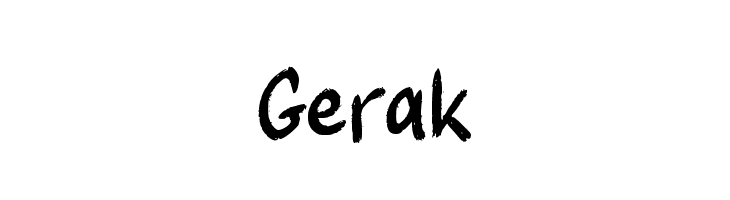 Gerak  font caratteri gratis