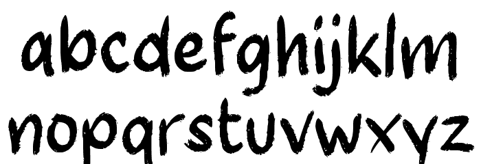 Gerak Font LOWERCASE