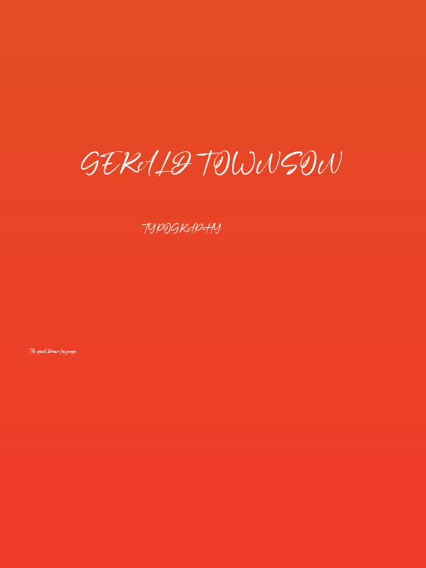 Gerald Townson Poster