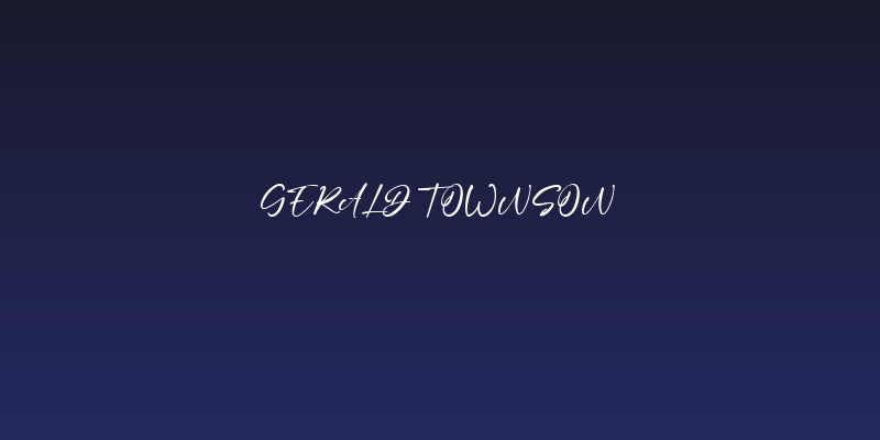 Gerald Townson Social Header