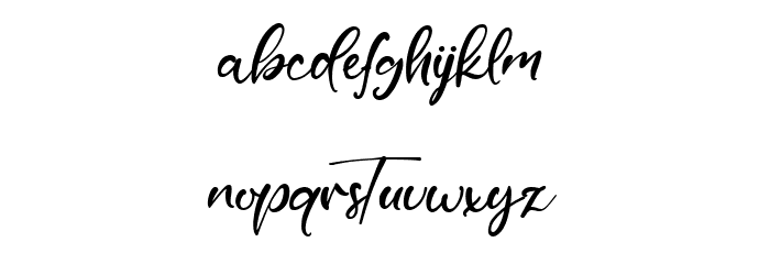 Gerald Townson Font LOWERCASE