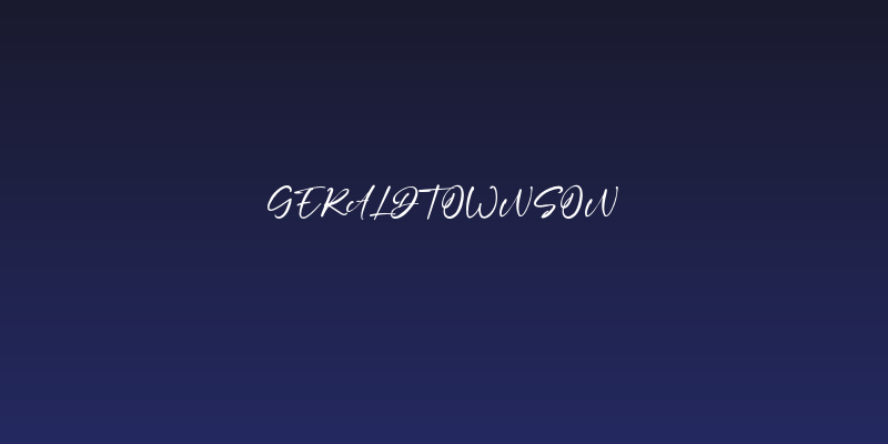 GeraldTownson Social Header