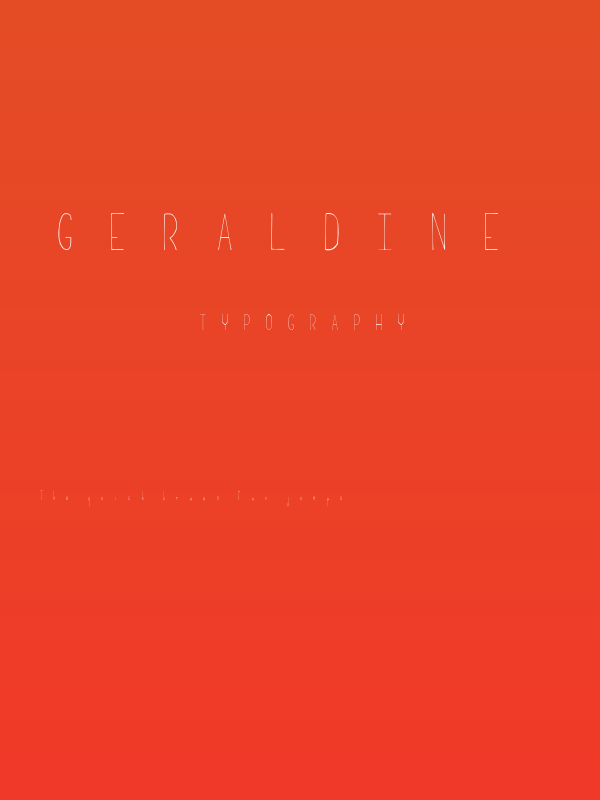 Geraldine Poster