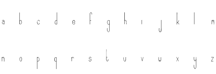 Geraldine Font LOWERCASE