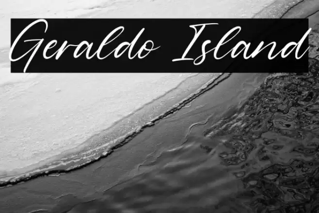 Geraldo Island Font examples