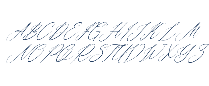 Geraldyn Brushko Italic Uppercase