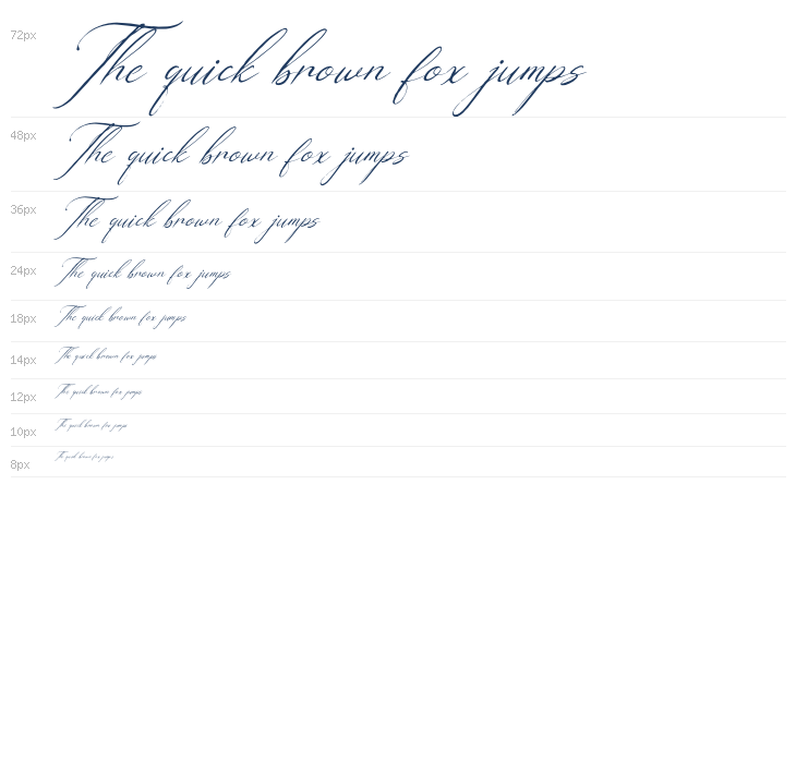 Geraldyn Brushko Italic Waterfall