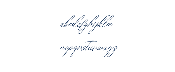 Geraldyn Brushko Italic Lowercase