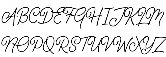 Geraldyne Demo Regular Schriftart Groß