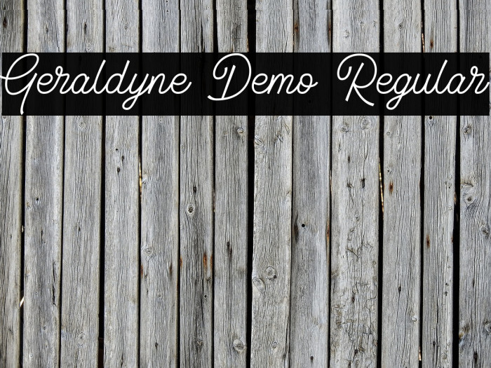 Geraldyne Demo Regular Example 1