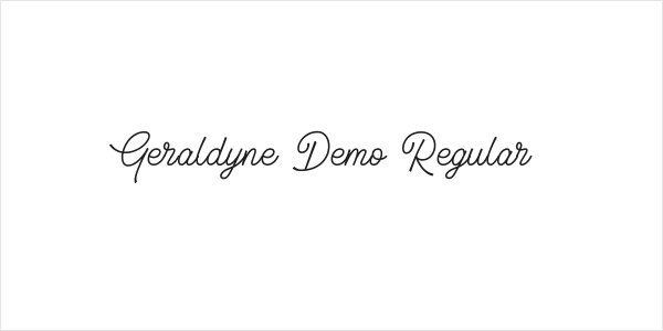 Geraldyne Demo Regular Logo