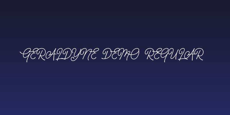 Geraldyne Demo Regular Social Header