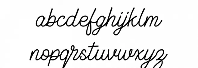 Geraldyne Demo Regular 字体 小写