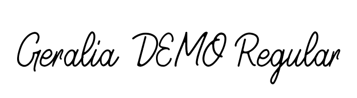 Geralia - DEMO Regular Font