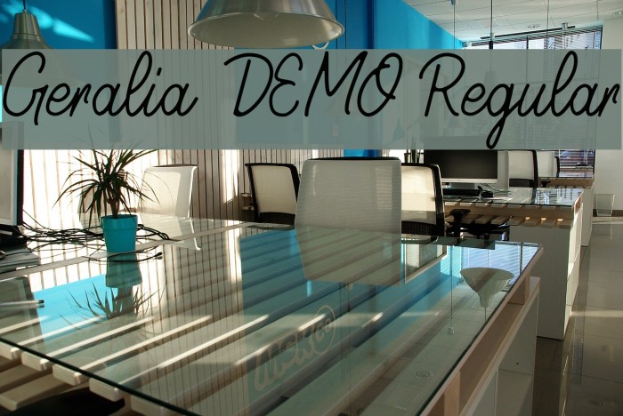 Geralia - DEMO Regular Font examples