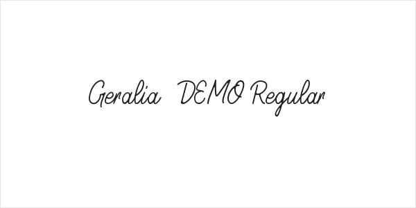 Geralia - DEMO Regular Logo