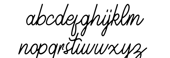 Geralia - DEMO Regular Font LOWERCASE