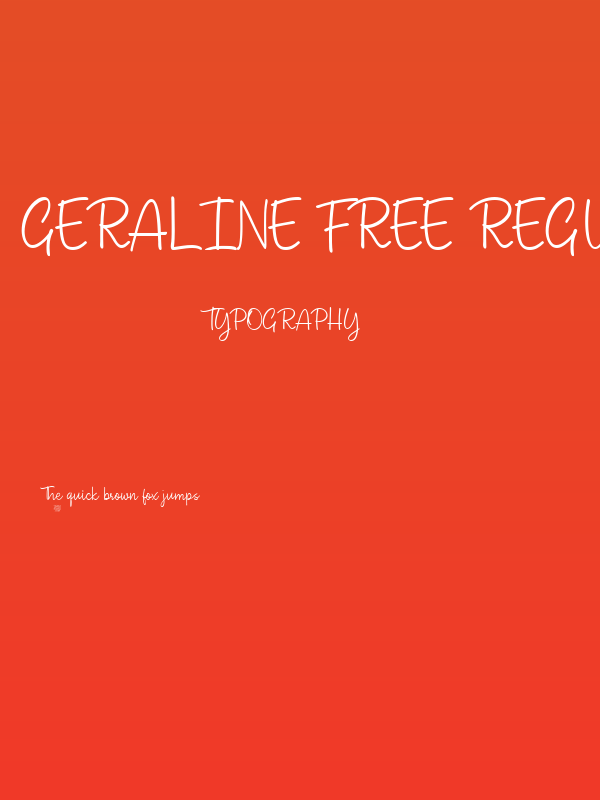 Geraline Free Regular Poster