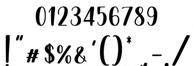 Geraline_DEMO Font OTHER CHARS