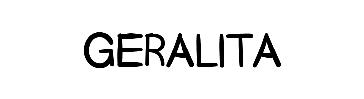 Geralita  नि: शुल्क फ़ॉन्ट्स डाउनलोड