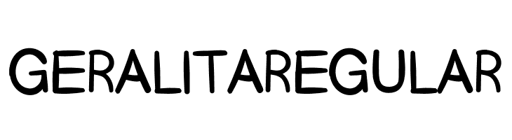 GeralitaRegular  font caratteri gratis
