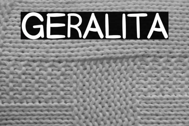 Geralita Font examples