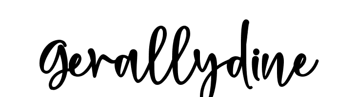 Gerallydine  baixar fontes gratis