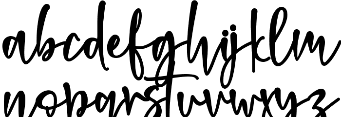 Gerallydine Font LOWERCASE