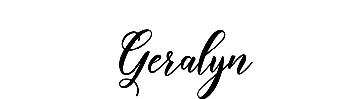 Geralyn  Free Fonts Download