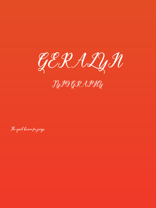 Geralyn Poster
