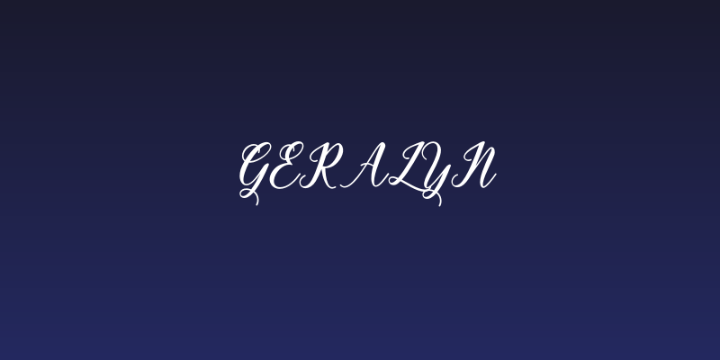 Geralyn Social Header