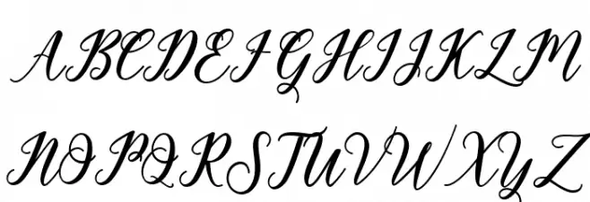 Geralyn 字体 大写