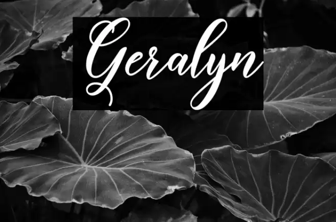 Geralyn Font examples