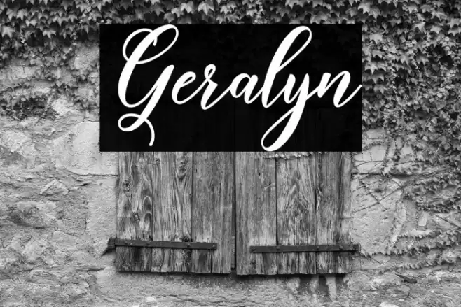 Geralyn Font examples