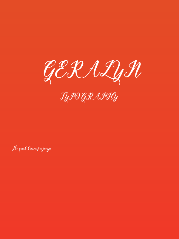 Geralyn Poster