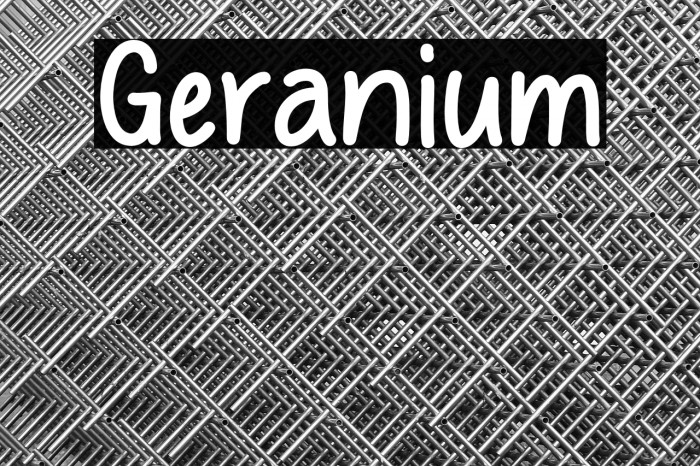 Geranium Example 1