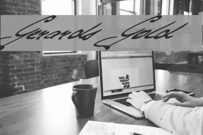 Gerards Gold Font examples