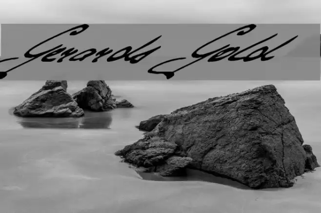 Gerards Gold Font examples