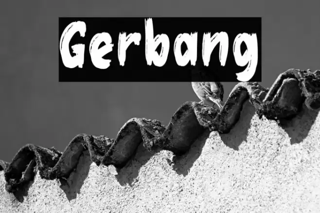 Gerbang Font examples