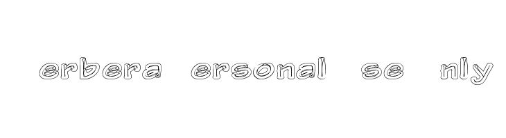 Gerbera Personal Use Only Font