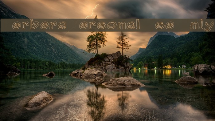 Gerbera Personal Use Only Font examples