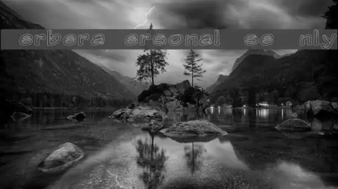 Gerbera Personal Use Only Font examples